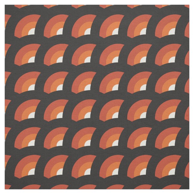 Tecido Círculo Geométrico Moderno do Meio século Retro (Modelo)