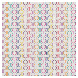 Tecido Círculos abertos coloridos