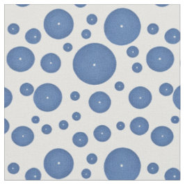 Tecido Círculos de malha azul sobre fundo branco