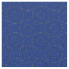 Tecido Círculos em círculos em azul