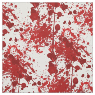 Tecido Cirurgião de sangue vermelho de Halloween padrão