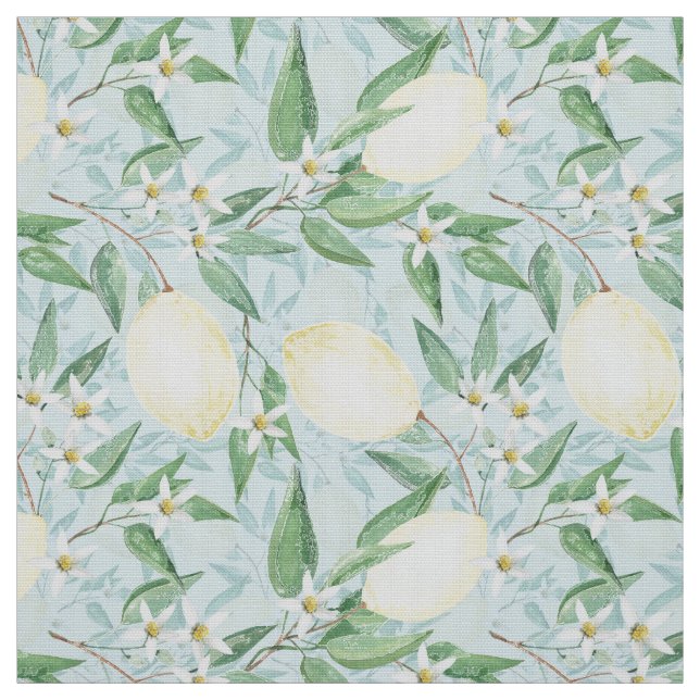 Tecido Citrinos amarelo-limão frescos (Modelo)