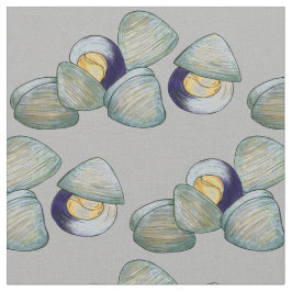 Tecido Clams Seafood Clambake Beach Ocean Clam