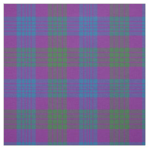 Tecido Clan Lang Tartan Xadrez roxa, verde e azul