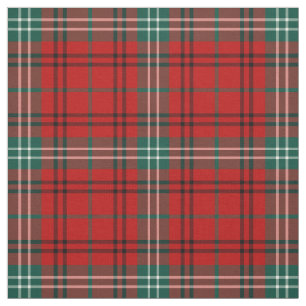 Tecido Clan Morrison Tartan Red e Xadrez Verde