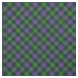 Tecido Clan Sutherland Tartan - pequeno padrão diagonal