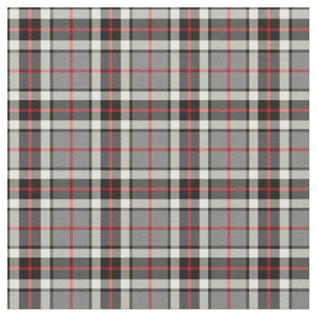 Tecido Clan Thompson Cinza Dress Tartan (Detalhe)