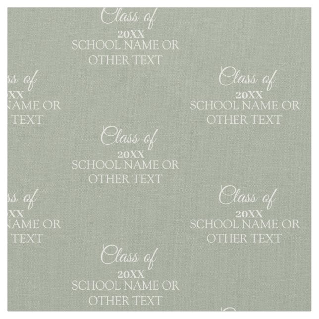 Tecido Classe de Graduação de Ano e Texto Personalizados (Detalhe)