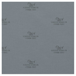 Tecido Classe de Graduação de Cinzas de Ano e Texto Per