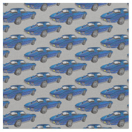 Tecido Classic Blue Corvette Design