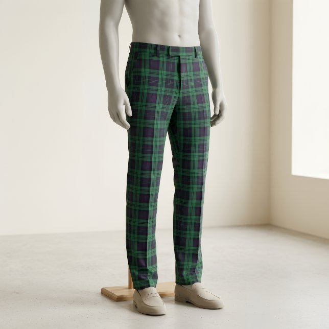 Tecido Classic Green Checkered Polyester Poplin Fabric (Criador carregado)