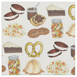 Tecido Classic Pensilvânia PA Dutch Amish Comida Dishes