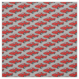 Tecido Classic Red Corvette Design