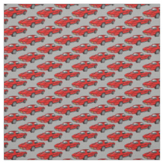 Tecido Classic Red Corvette Design