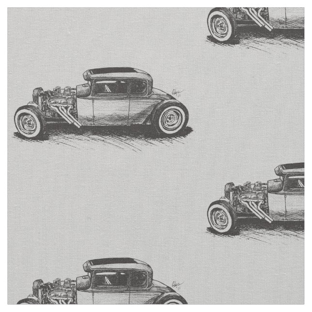 Tecido clássico do hot rod (Detalhe)