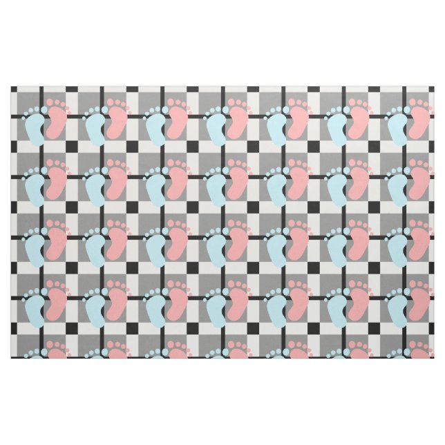 tecido clássico do teste padrão da xadrez de (Fat Quarter)