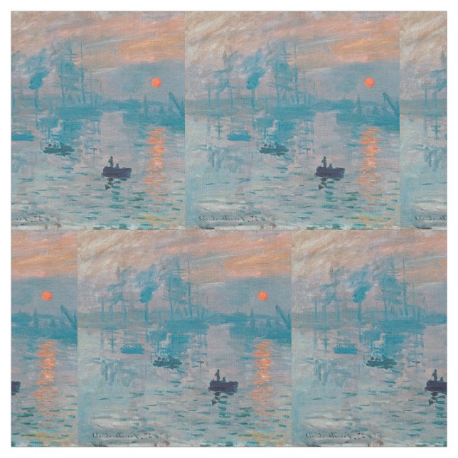 Tecido Claude Monet Impressão Nascer do Sol Francês (Modelo)