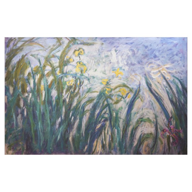 Tecido Claude Monet - Irrisões Amarelo e Roxo (Jarda)
