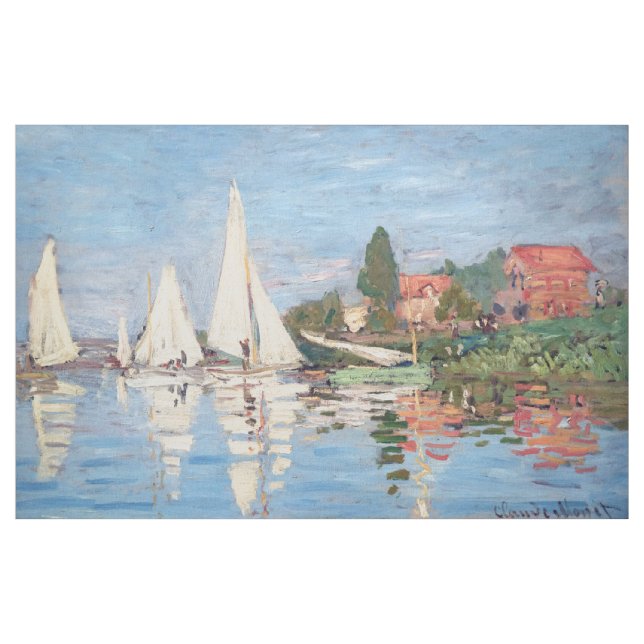 Tecido Claude Monet - Regatas em Argenteuil (Jarda)