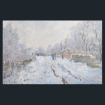 Tecido Claude Monet - Snow Scene at Argenteuil<br><div class="desc">Snow Scene at Argenteuil / Rue sous la neige,  Argenteuil - Claude Monet,  1875</div>
