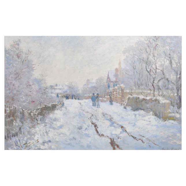 Tecido Claude Monet - Snow Scene at Argenteuil (Jarda)