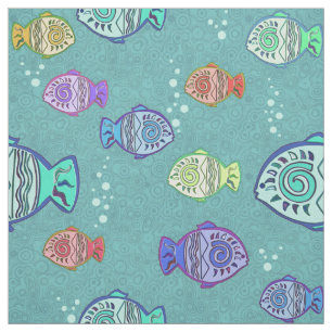 Tecido Clip-Art Fish Pattern + suas ideias