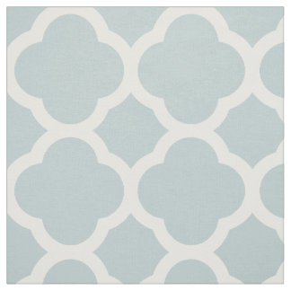 Tecido Cloud Blue Modern Quatrefoil Grande Escala