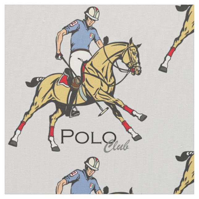 Tecido clube desportivo de polo equestre (Detalhe)