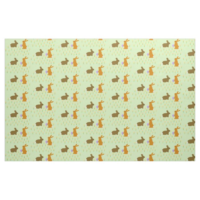 Tecido Coelhinhos de Páscoa e Daffodils (Fat Quarter)