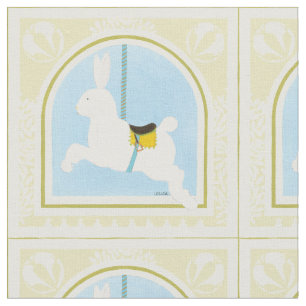 Tecido Coelho Carrossel por June Erica Vess
