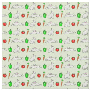 Tecido Coelhos do Jardim Vegetal