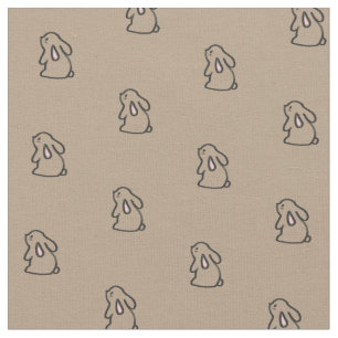 Tecido Coelhos do salto de Hoppity