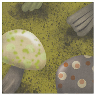 Tecido Cogumelos e mais cogumelos Repito: