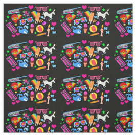 Tecido Coisas de Neon Super Divertidas