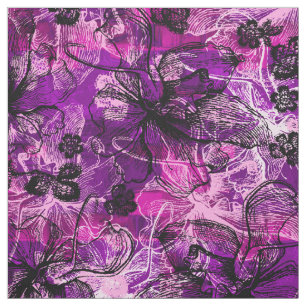 Tecido Colagem das Orquídeas Havaianas Wahine Lace