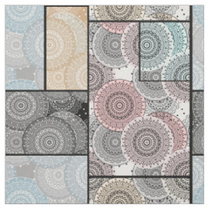 Tecido Colagem de azulejos cerâmicos em forma de manta