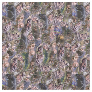 Tecido Colagem de Fotos Hippo,