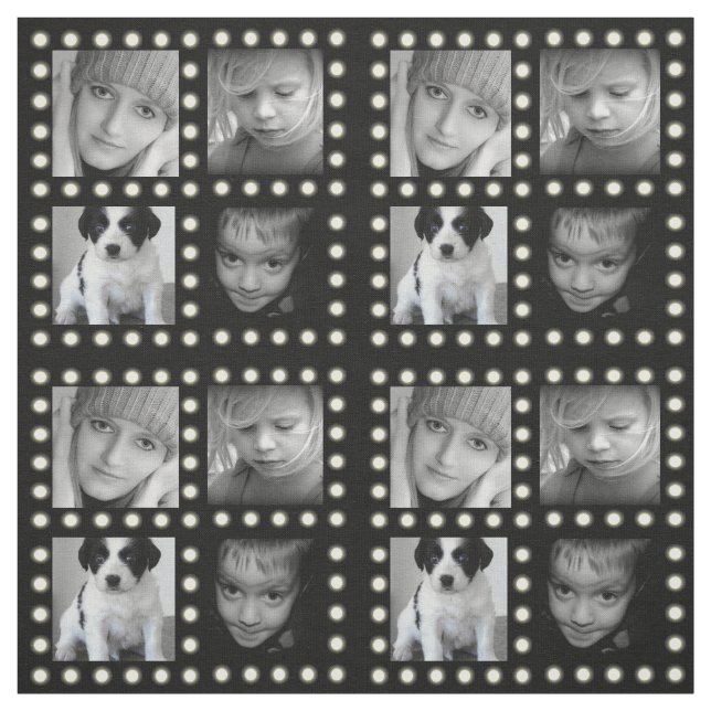 Tecido Colagem feita sob encomenda da família da foto do (Modelo)