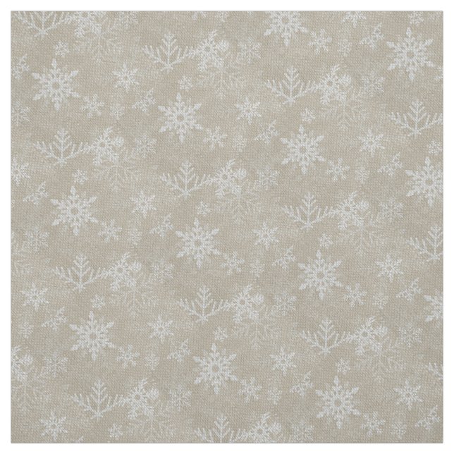 Tecido Colagem pequena dos flocos de neve do Natal (Modelo)