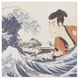 Tecido Colagens Ukiyoe da Onda do Excelente