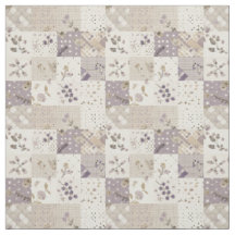 Colcha de retalhos lilás vintage Cottagecore
