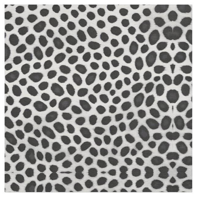 Tecido Coleção de Luxo Moderno e Leopardo Branco (Detalhe)