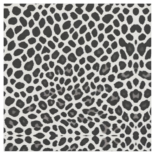 Tecido Coleção Elegante de Leopardo Branco de Luxo Popula (Detalhe)
