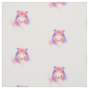 Tecido Collie áspero pintado