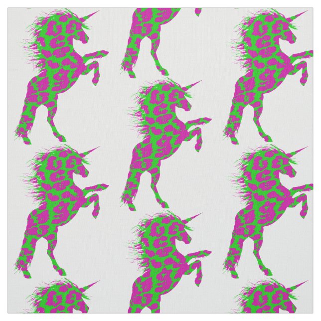 Tecido Colorida Leopard Print Unicorn (Modelo)