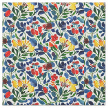 Tecido Colorido de Flores de Pop