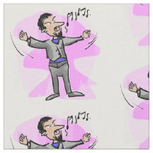 Tecido colorido do cantor masculino da ópera dos