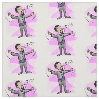 Tecido colorido do cantor masculino da ópera dos