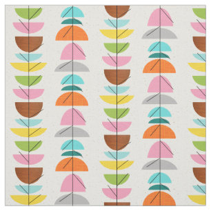 Tecido colorido retro dos ninhos