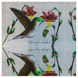 Tecido Columbine Hummingbird